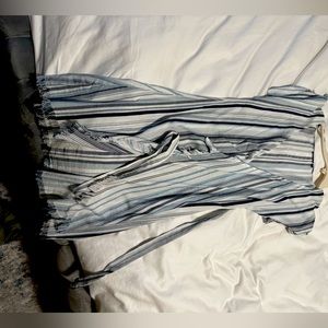 Splendid Stripped Wrap Cover Up